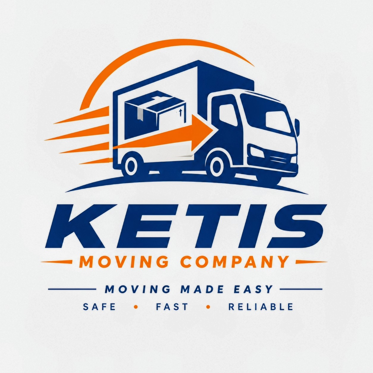 Ketis Moving Company logo: Moving made easy, safe, fast, reliable