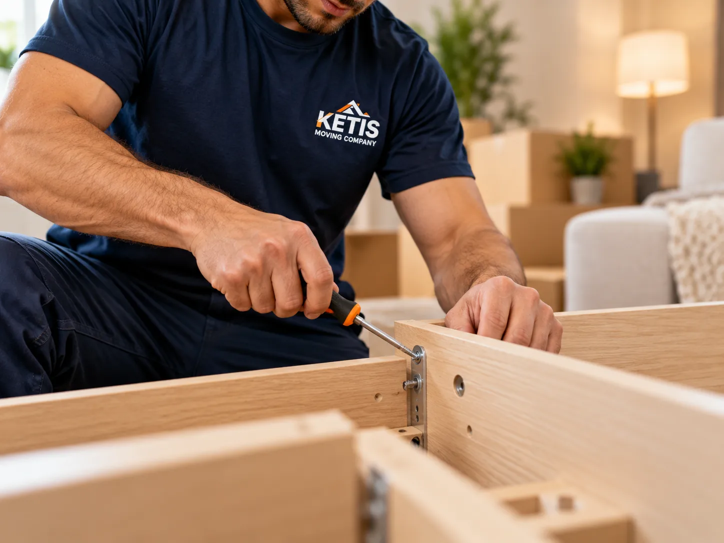 Illustration of Furniture Assembly & Disassembly